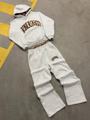 Conjunto Europeu Unissex novo Design Bordado